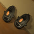 Sharkicks Basic - Hiver, Chaussons Requins Kaiju de Feu, Talon Ouvert